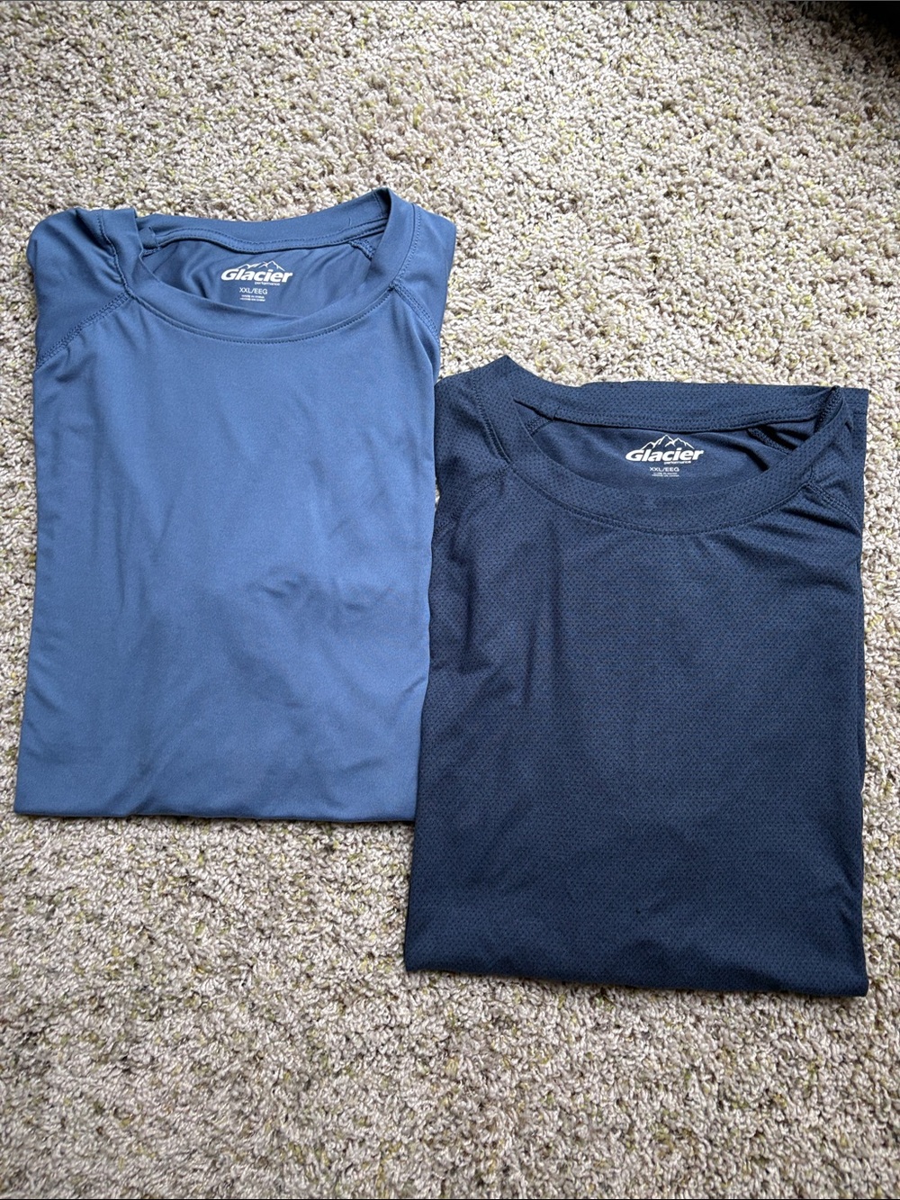 Glacier Performance T-Shirt Mens XXL Blue Short Sleeve Lightweight Crewneck (2)